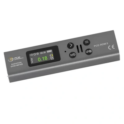 Immagine di PCE Instruments RDM 5 Contatore Geiger Müller Radiazione: Gamma, Alpha, Röntgen, Beta avvertimento acustico, incl. funzione dosimetro, segnalazione ottica