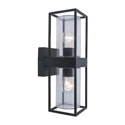 Immagine di Lutec Flair 5288804012 Lampada da parete per esterno LED (monocolore) E27 80 W Nero (opaco)