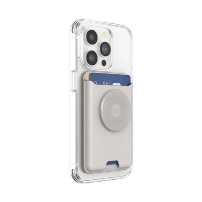 Immagine di PopSockets: PopWallet per MagSafe Con presa Include anello adattatore Sottile portacarte riposizionabile smartphone e custodie SoftGoods Horchata
