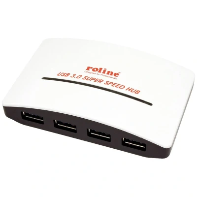 Immagine di Roline 4 Porte Hub combinato USB Multicolore