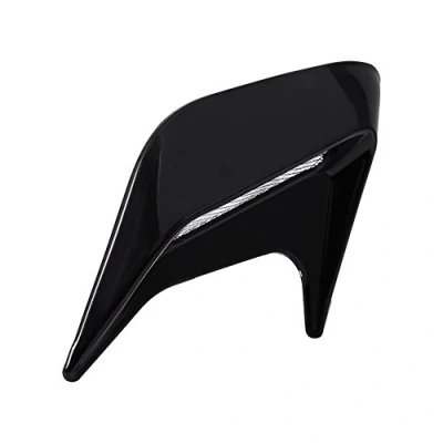 Immagine di Sti Emblem Prese Aria Tuning Finto Carbonio Scarico Per Simulazione Auto, 2x Cappellino Di Cappa A Portata D&#039;Aria Decorazione Universale Stile Fai Da Te(N