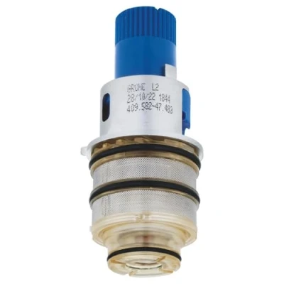 Immagine di Grohe 47186000 Elemento Termostatico con Raccordi Invertiti da 3/4 Pollici, Nero