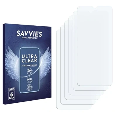 Immagine di savvies (6 Pezzi Pellicola Protettiva per realme C3 Protezione Schermo Trasparente