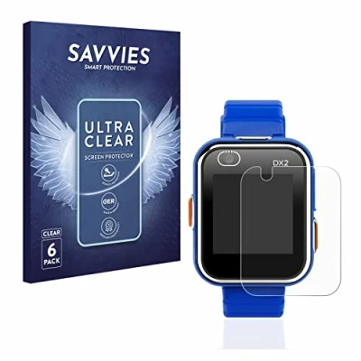 Immagine di savvies (6 Pezzi Pellicola Protettiva per Vtech Kidizoom Smart Watch DX2 Protezione Schermo Trasparente