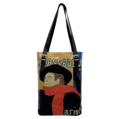Immagine di DOGO Femme Cuir Vegan Multicolore Sac d&#039;épaule Ambassadeurs Motif