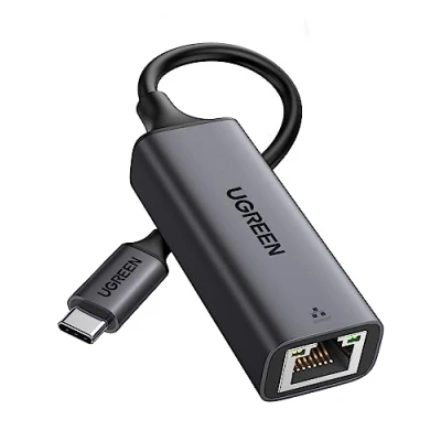 Immagine di UGREEN Adattatore Ethernet USB C di Rete a RJ45 1000Mbps in Alluminio Thunderbolt 3 Compatibile con iPhone 16 Plus PRO Max 15 MacBook 2023 Air M2 iPad Galaxy S24 Ultra