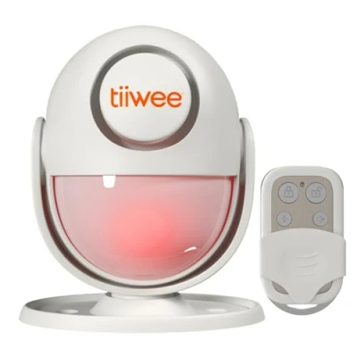 Immagine di tiiwee A2 Rilevatore di Movimento e Allarme Sirena Anti Effrazione Sistema con Telecomando da 120 dB Espandibile Sicurezza Domestica