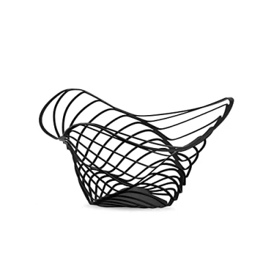 Immagine di Alessi Trinity ACO04/16 B Centrotavola di Design, Acciaio Colorato con Resina Epossidica, Nero