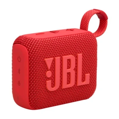 Immagine di JBL GO 4 Speaker Bluetooth Portatile, Altoparlante Wireless con Design Compatto, Waterproof e Resistenza alla Polvere IP67, fino a 7 h di Autonomia, USB, Compatibile App Portable, Rosso