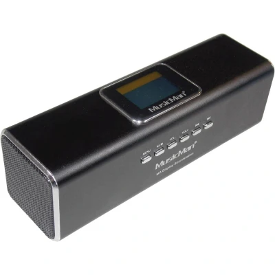 Immagine di Technaxx MusicMan MA Display Soundstation Mini altoparlante AUX, Radio FM, SD, portatile, USB Nero