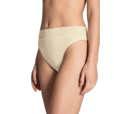 Immagine di Calida Lycraspitze Slip, Opaco, Avorio (Elfenbein (Champagne 134), XS Donna