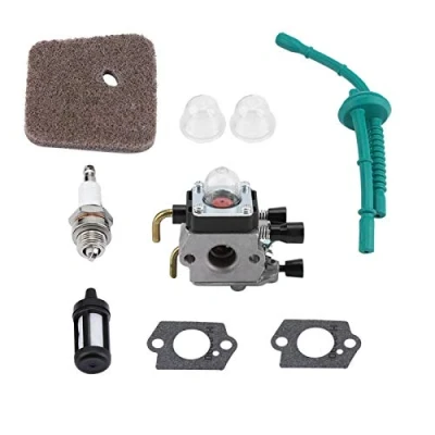 Immagine di carburatore, Set Carburatore Decespugliatore, per STIHL FS55 FS55R FS 55 RC FS38 KM55 HL 45 KM R, parti decespugliatore tagliaerba