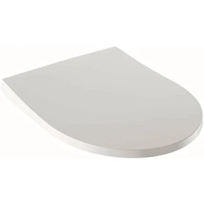 Immagine di Keramag Sedile WC Geberit Icon Slim con Coperchio, Avvolgente, Antibatterico, meccanismo di Chiusura Soft Closing, Bianco 574950000