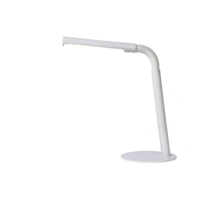 Immagine di Lucide Lampada da scrivania a LED Gilly, bianca, flessibile, in metallo