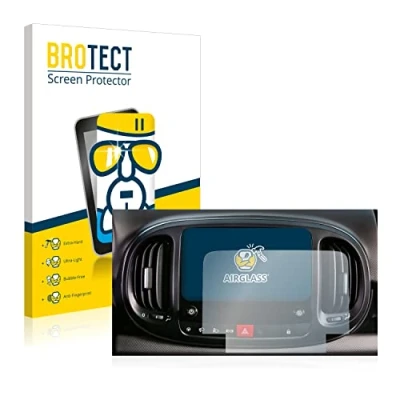 Immagine di brotect Pellicola Protettiva Vetro per Fiat 500L 2022 Uconnect 7&quot; Protezione Schermo [Durezza Estrema 9H, Chiaro]