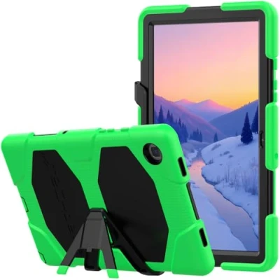Immagine di TECHGEAR Custodia Robusta Compatibile con Samsung Galaxy Tab A7 10.4&quot; 2022/2020 (SM T500, T503, T505, T509) Resistente agli Urti e all&#039;impatto Cover Supporto per i Bambini, Lavoro Scuola