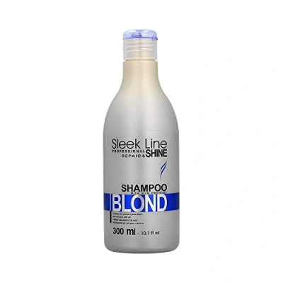 Immagine di Stapiz Sleek Line Blond Shampoo per Capelli Biondi e Grigi, Confezione Singola (1 x 300 ml)