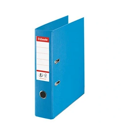 Immagine di Esselte Raccoglitore a Leva Formato A4, Azzurro, in Plastica con Dorso da 7,5 cm, 1 Pezzo