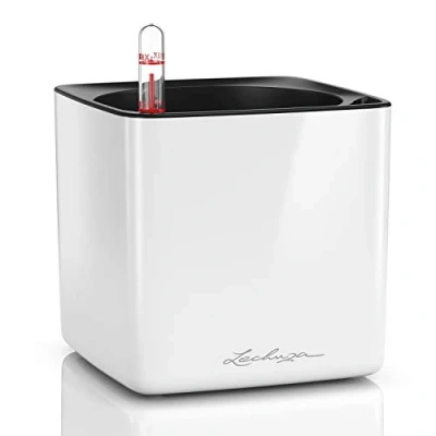 Immagine di LECHUZA CUBE Glossy 14 bianco lucido 13510