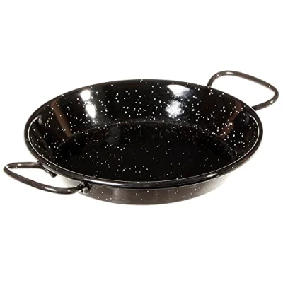 Immagine di Garcima La Ideal_Padella in Acciaio smaltato, 15 cm, Argento, 30 x 10 unità