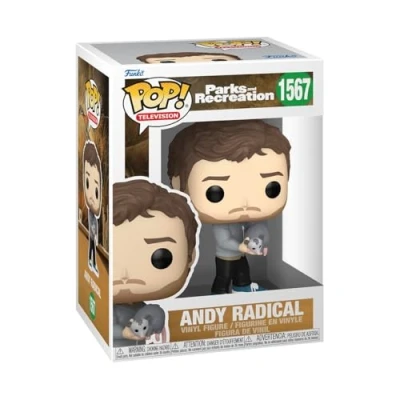 Immagine di Funko Pop! TV: P&amp;R 15th Andy Radical Parks And Recreation Figura in Vinile da Collezione Idea Regalo Merchandising Ufficiale Giocattoli per Bambini e Adulti TV Fans