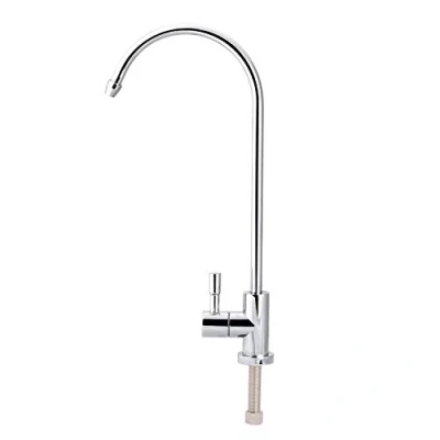 Immagine di Samfox Faucet Tap 1/4 &#039;&#039; in Acciaio Inossidabile Colpetto della Cucina A 360 di Rotazione del Rubinetto Chrome Osmosi Inversa RO Potabile Filtro Acqua