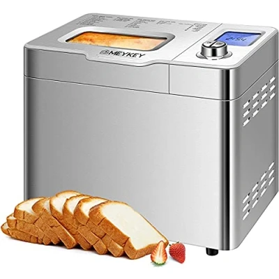 Immagine di Nictemaw Macchina del pane in Acciaio Inox, per il con Funzione 25 Programmi, Capacità fino a 900G, 550W