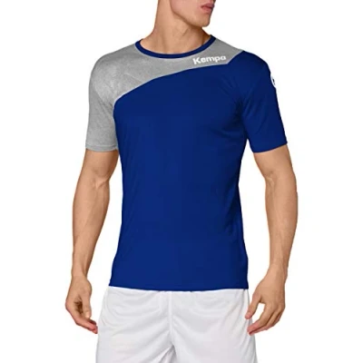 Immagine di Kempa Maglia Core 2.0, Uomo, Royal/Dark Grau Melange, XL