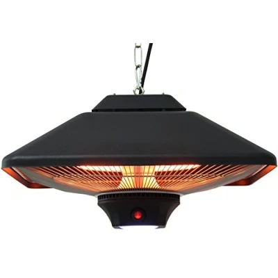 Immagine di Aktobis Riscaldatore radiante a soffitto WDH 200LS dotato di lampada LED integrata e due tubi riscaldanti ad alta efficienza (1000/2000 W) !