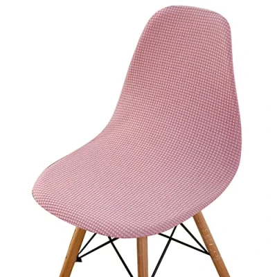Immagine di Highdi Stile Nordico Scandinave Sedia per Sala da Pranzo Jacquard, 4/6/2/1 Pezzi Tinta Unita Coprisedia con Schienale Copertura Protettiva della Cucina Ufficio (Rosa,1 Pezzi)