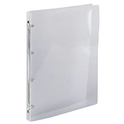 Immagine di Exacompta 51194E 1 Raccoglitore Polipropilene Cristallo Rigato 0.5 mm Crystal Colours 4 Anelli Tondi 15 Dorso 20 F.to Esterno 25x32 cm per A4 Colore: