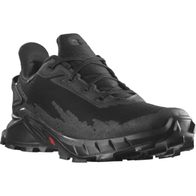 Immagine di Salomon Alphacross 4 Gore Tex Scarpe Impermeabili da Trail Running Donna, Grip potente, Protezione dalle intemperie e dall&#039;acqua, Comfort a lunga durata, Black, 38 2/3