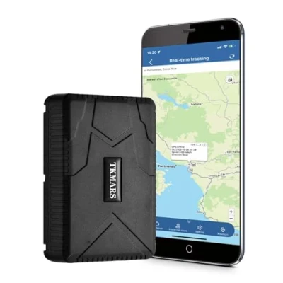 Immagine di Localizzatore GPS Auto con App Gratuita TKMARS 10000mAh Tracker per Senza Abbonamento Antifurto Impermeabile Geo fence Alarm Posizione in Tempo Reale