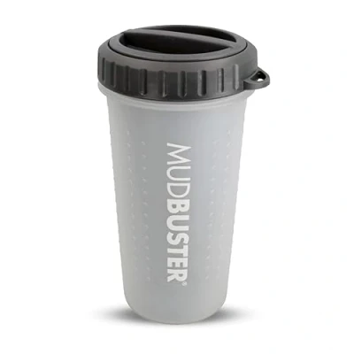 Immagine di Dexas MudBuster Pulitore portatile per zampe di cane, grigio chiaro, grande con coperchio