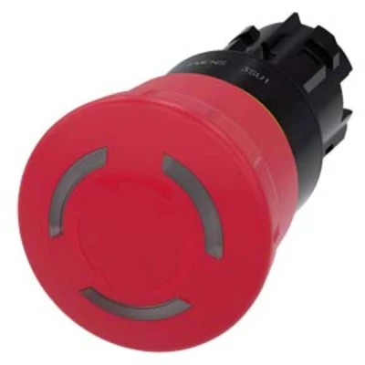 Immagine di Siemens 3SU1001 1HB20 0AA0 Pulsante di arresto emergenza a fungo IP66, IP67, IP69/IP69K 1 pz.