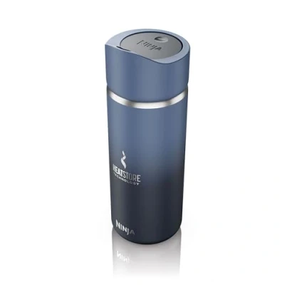 Immagine di Ninja Sip Perfect Borraccia Termica da Viaggio per Bevande Calde, Thermos 400 ml, Senza di BPA, Lavabile in Lavastoviglie, Bottiglia Termica, Blu Marino, DW1603EUUKNV