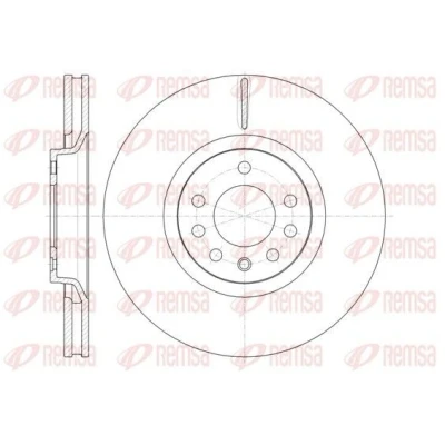 Immagine di REMSA 61488.10 Disco freno Assale anteriore 320,9, 320,9 27,8 5 ventilato OPEL: Zafira B, Astra H GTC, Hatchback