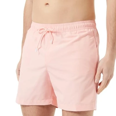 Immagine di Calvin Klein Pantaloncino da Bagno Uomo Medium Drawstring Lunghezza Media, Rosa (Pale Rosette), L