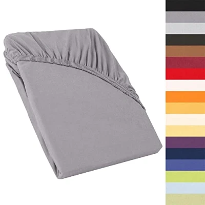 Immagine di CelinaTex Perla Lenzuolo con angoli elasticizzati per letto ad acqua, 120 x 200 cm, 130 in jersey di cotone makò, 160 g/m²