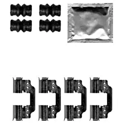 Immagine di DELPHI LX0622 Kit accessori, Pastiglia freno MERCEDES BENZ: Classe ML