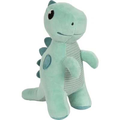 Immagine di Small Foot Dinosauro Verde Dino, 17 cm, Tessuto a Coste, Stoffa Come ausilio per la Nanna, Animale di Peluche Bebè e Bambini Piccoli, 12686, Colore Coloured