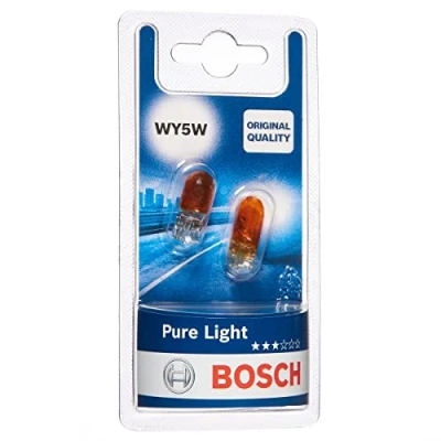 Immagine di Bosch WY5W Pure Light lampadine auto, 12 V 5 W W2,1x9,5d, x2
