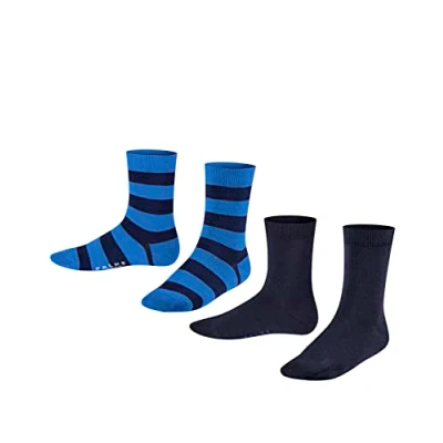 Immagine di Falke Happy Stripe 2Pack multipack Calze per bambini, Taglia: 27 30, Black