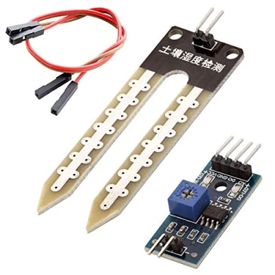 Immagine di AZDelivery Sensori di Misurazione Umidità del Suolo Igrometro Moduli compatibile con arduino incluso un E Book!