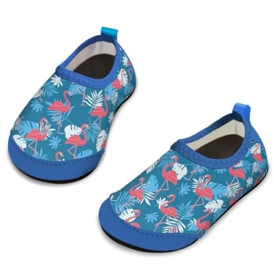 Immagine di Yorgou Scarpe Acquatiche Bambini Quick Dry per Piscina Spiaggia Ragazzi Ragazze, Fenicottero Blu, 19/20 EU