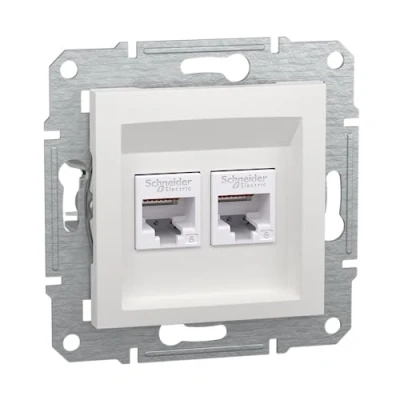 Immagine di Schneider Electric Asfora EPH4870121D RJ45 Kat.6e Presa di rete, IDC, colore: Bianco