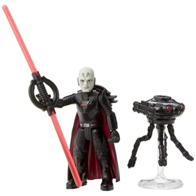 Immagine di Star Wars Mission Fleet Gear Class Duel in The Darkness, 2.5 Inch Scale Grand Inquisitor Action Figure, Toy for Kids Ages 4 and Up