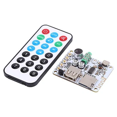 Immagine di Nuovo ricevitore Audio Bluetooth amplificatore microfono USB TF FM decoder MP3 4 modalità scheda lettore per WMA WAV FLAC(Bluetooth Receiver Board + Remote Control)