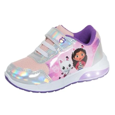 Immagine di Gabby&#039;s Dollhouse Scarpe da ginnastica luminose per ragazze, facili allacciare, con luci LED lampeggianti, Multi, 30 EU