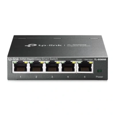 Immagine di TP Link TL SG605E Easy Smart Managed Switch Ethernet 5 Porte RJ45 Gigabit, Facile Intelligente, Gestione Caratteristiche L2, Plug&amp;Play, Custodia in Metallo Resistente, VLAN, QoS